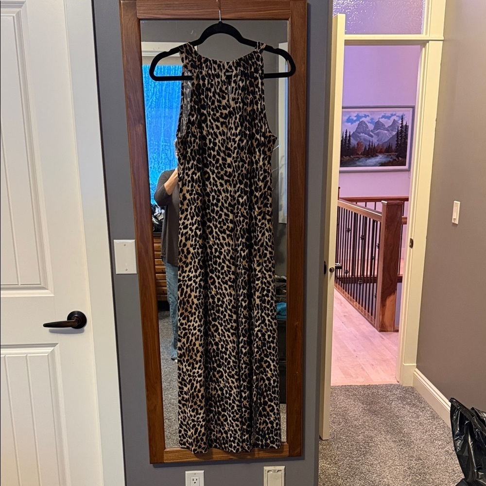 Leopard Print Maxi Dress